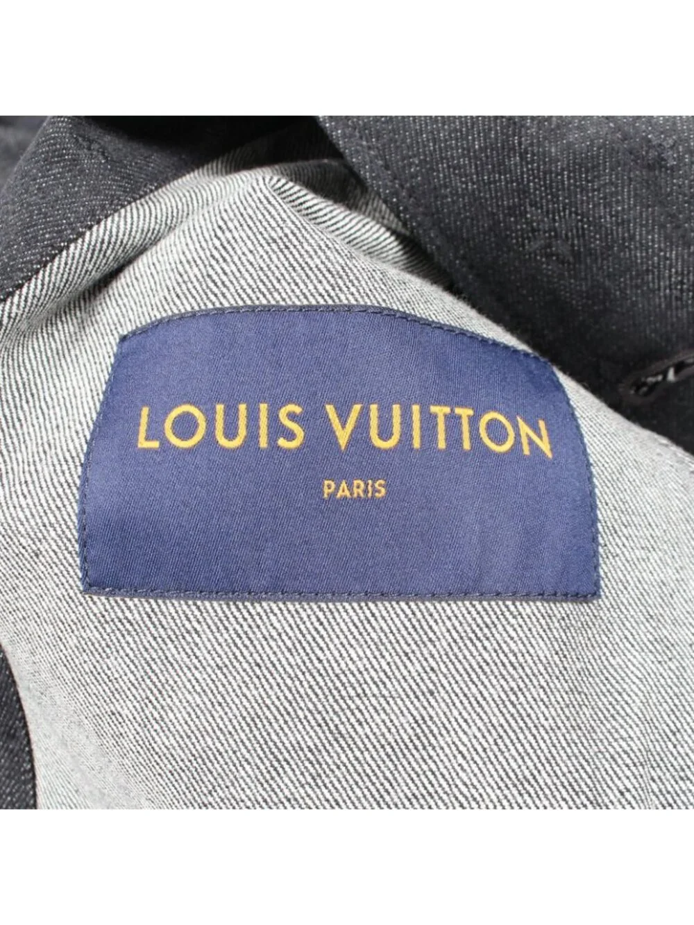 Louis Vuitton Denim Jacket Staple Line Shadow Monogram